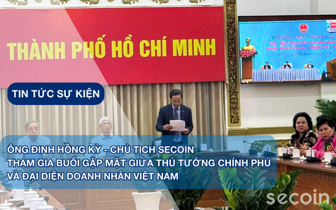 Ông Đinh Hồng Kỳ - Chủ tịch Secoin tham gia buổi gặp mặt giữa Thủ tướng Chính phủ và đại diện Doanh nhân Việt Nam